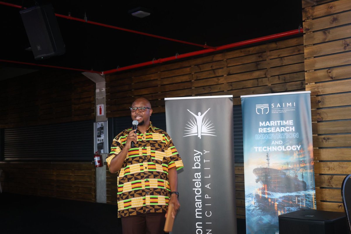 NMandelaBaymuni's tweet photo. Africa Coastal Marine &amp; Maritime Tourism Trade Market | 19 March 2026

Unathi Sonti, Chairman of the Maritime Business Chamber, during his presentation he emphasized that Africa’s maritime economy holds vast and often overlooked potential. 
https://t.co/t4Tzno6Nzk https://t.co/v7OX1Jk7lf