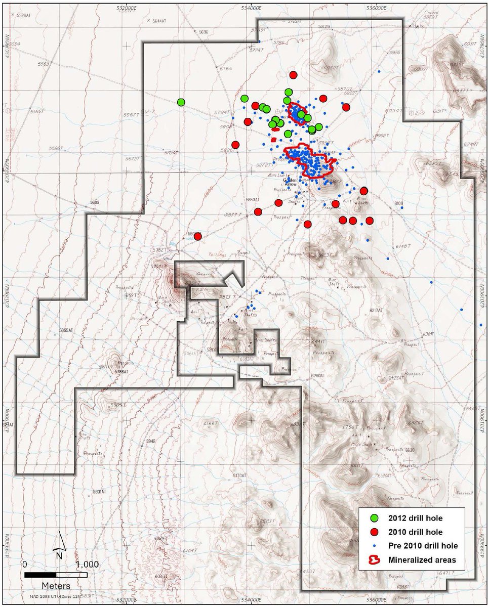 GoldFairchild's tweet image. 361 drill holes totalling 201,010 feet have been completed at the Golden Arrow Property

The majority of this drilling was focused on the Hidden Hill and Gold Coin Deposits.

$FAIR.V #mining #exploration #gold #Nevada