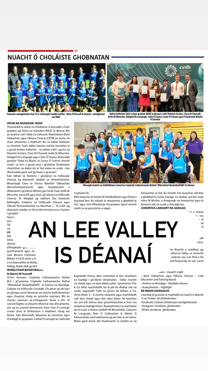 Coláiste Ghobnatan tweet media