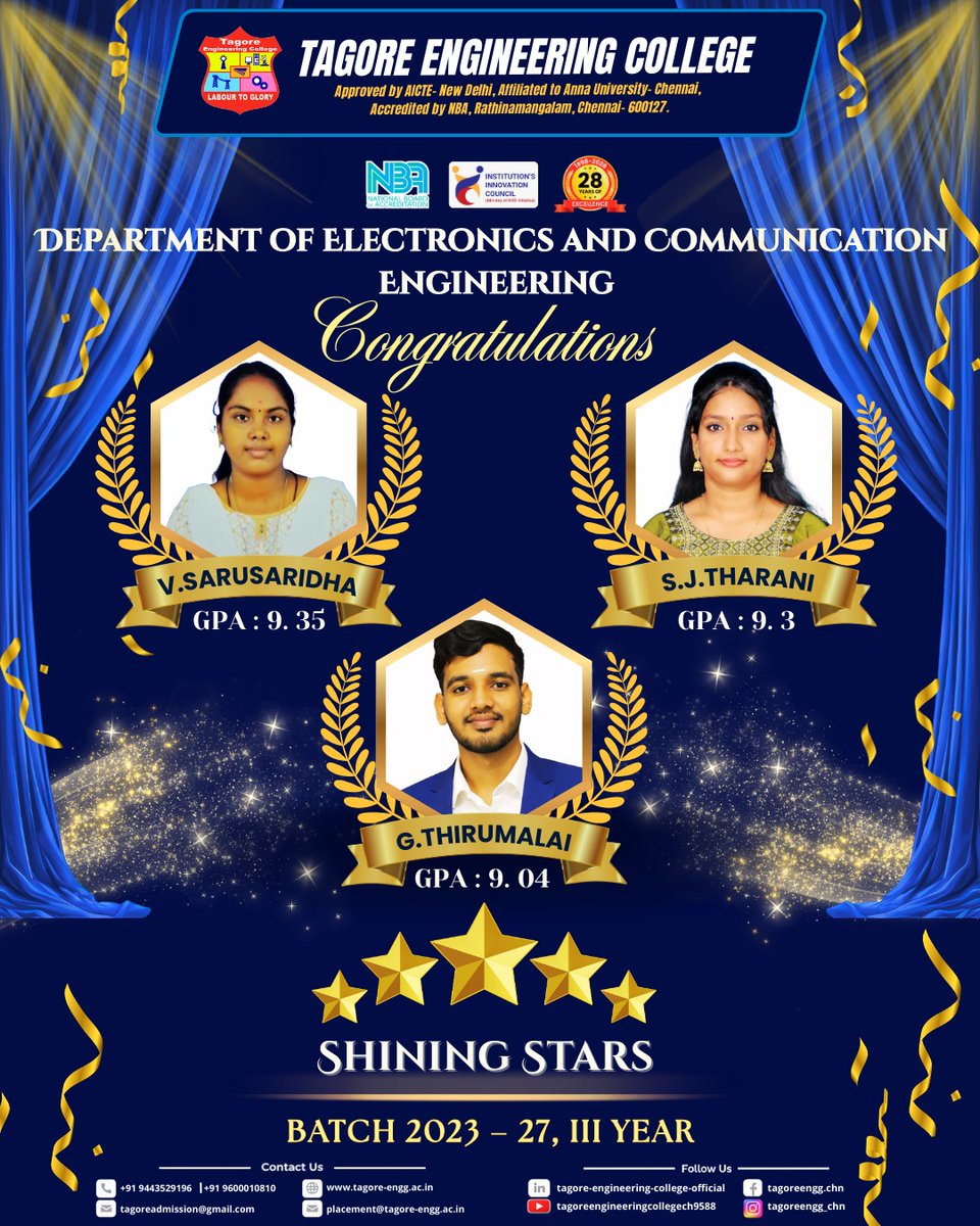 Tagore Engineering College, Chennai tweet media