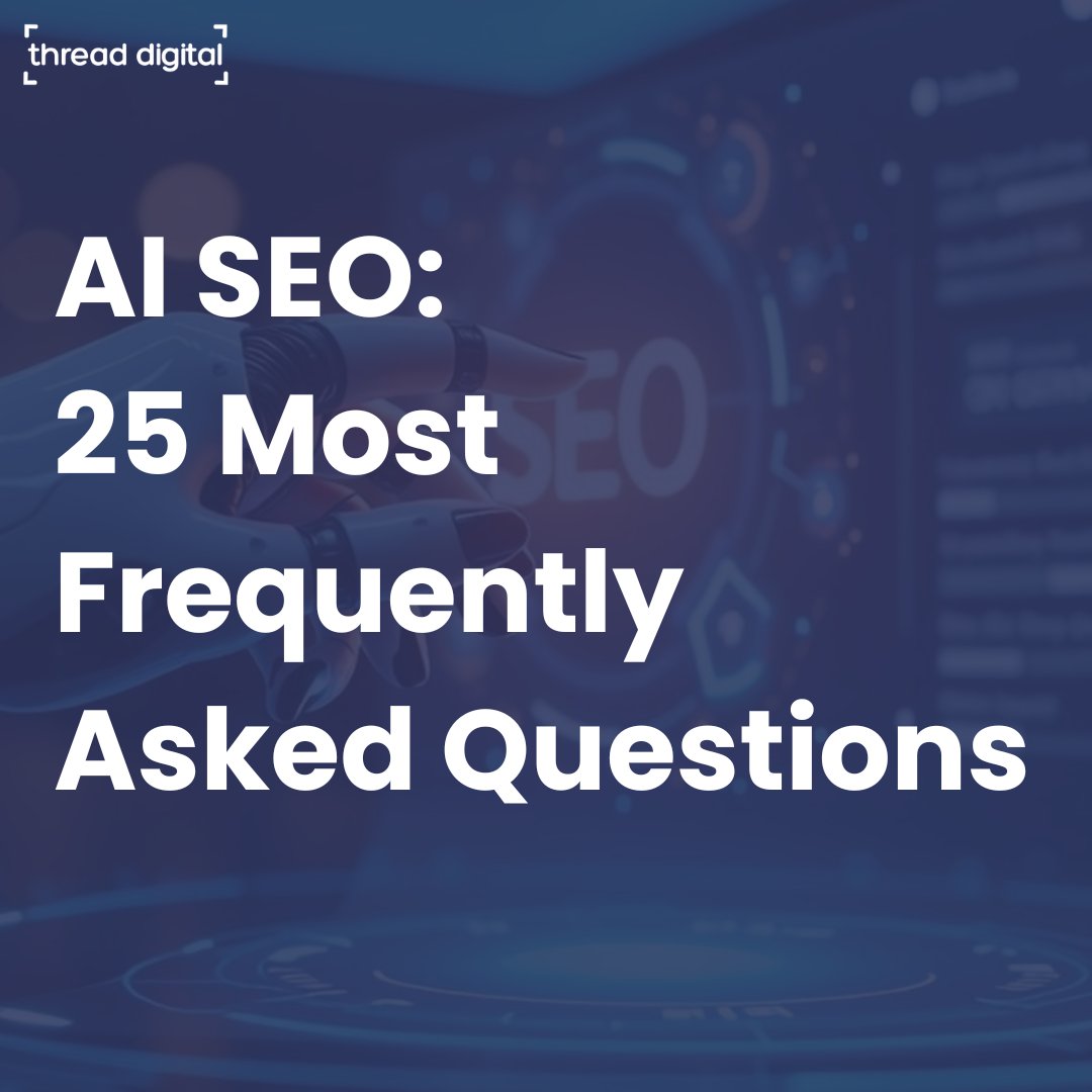 threaddigitalca's tweet photo. AI SEO sounds simple — until you actually try to use it. Here are 3 of the 25 questions brands keep asking 👇 https://t.co/nIRCy4nI96