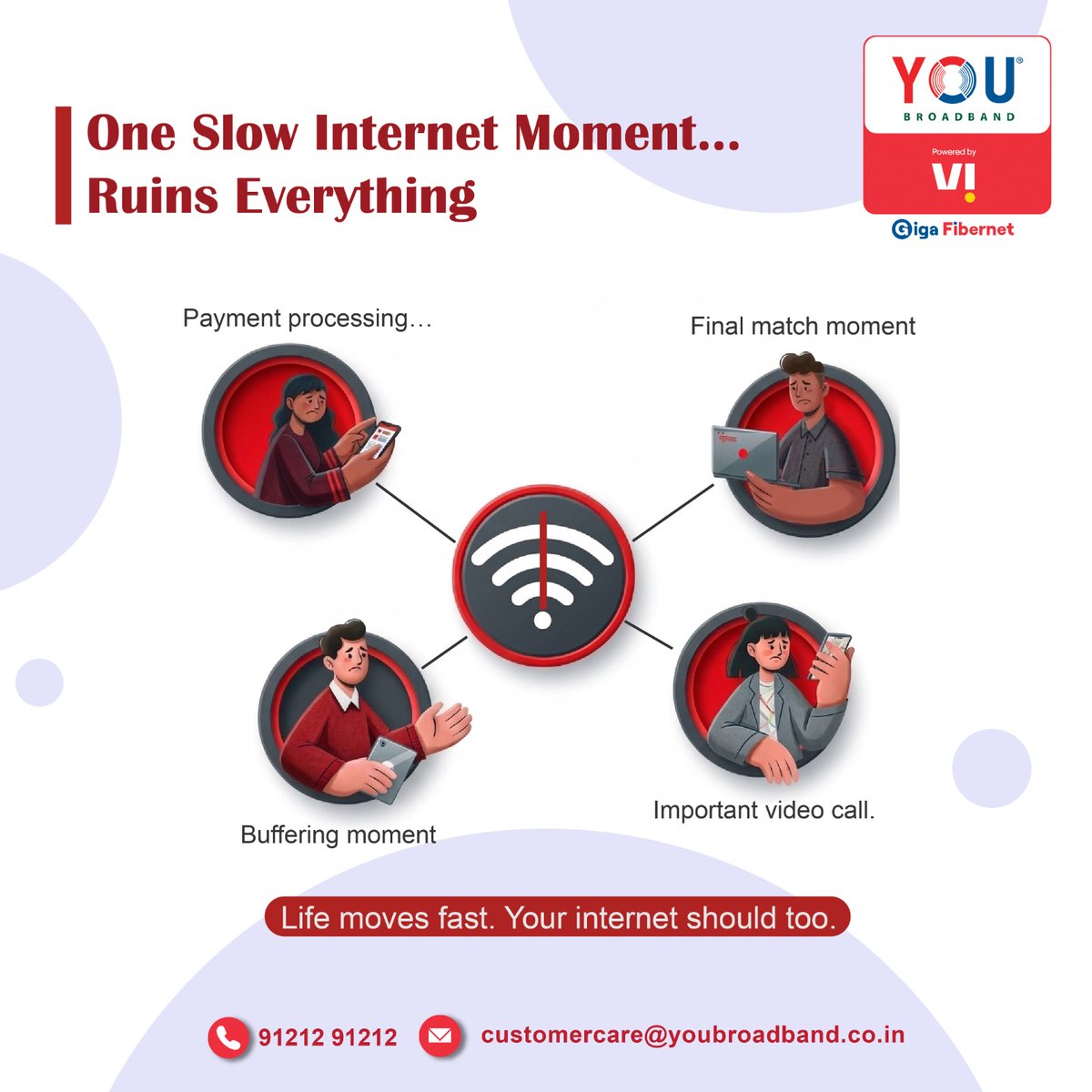 youbroadband's tweet image. Ever had that one moment…
where your internet just stops when it matters the most?

It doesn’t just annoy you… it ruins everything.

Life moves fast. Your internet should too. 🚀

#FastInternet #NoBuffering #StayConnected #HighSpeedInternet #BroadbandIndia #WorkFromHomeLife