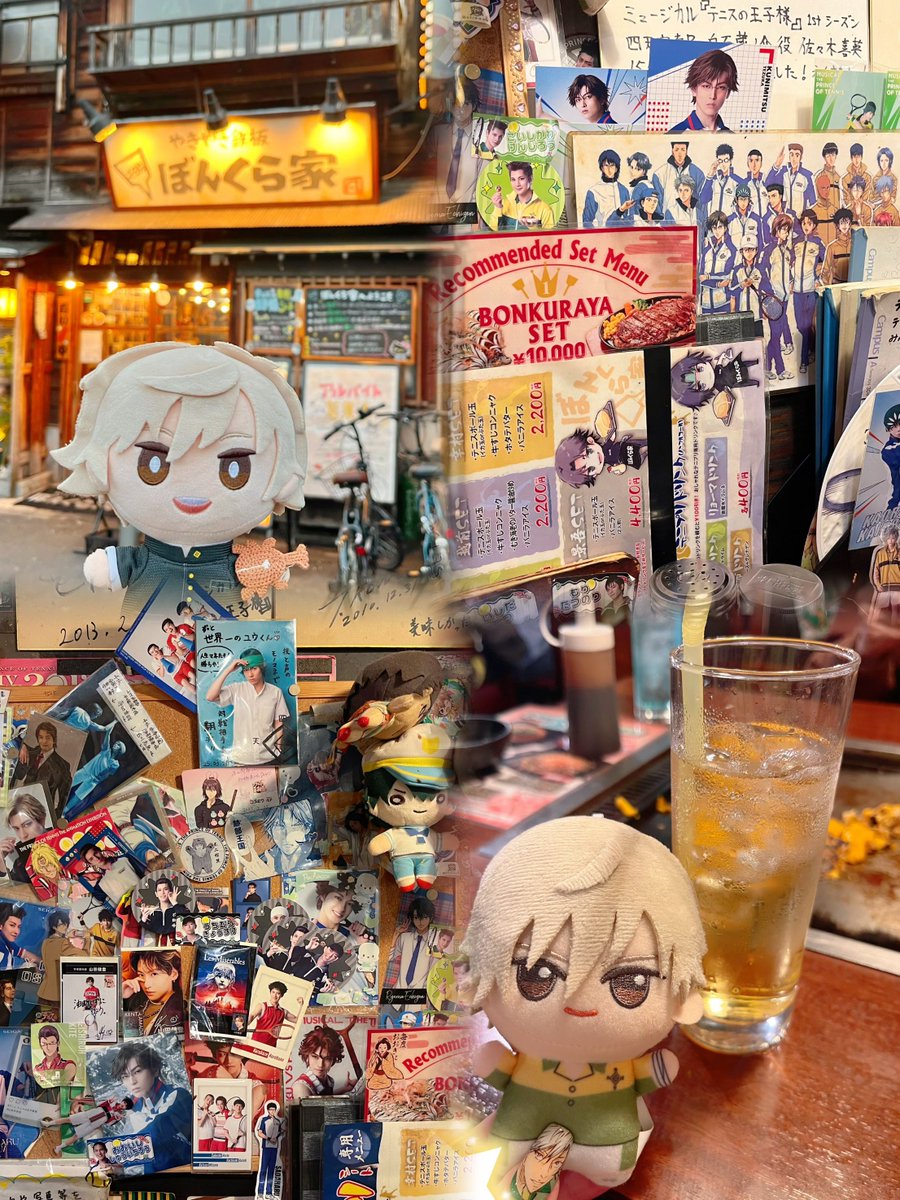 tnpr0v0mame's tweet photo. ぼんくら家千日前店様のテニプリシートに3年ぶりに行ってきました✨
今回は白石セット食べたけどめちゃくちゃ美味しかった💚💛
交流ノートにお絵描きして、白石のモバイルステッカーも寄付してきた🙌
関係者の方のサインも増えてて眺めながら美味しく鉄板焼き食べれて幸せでした🥳 https://t.co/jnEPipMV2m