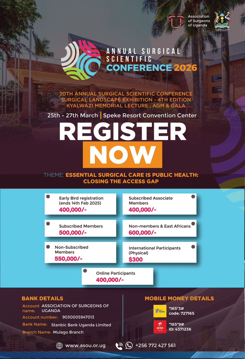 Association of Surgeons of Uganda (ASOU) tweet media