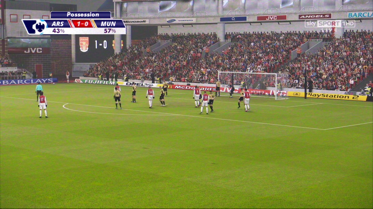 Rewind to 2001 that famous Manchester United kit, the classic Dreamcast sponsor for Arsenal, the ball, and of course Highbury on a winter night it's Arsenal v Manchester United it's Wenger v Fergie it's Keane v Vieira and much much more this time we have a look back at the 2001