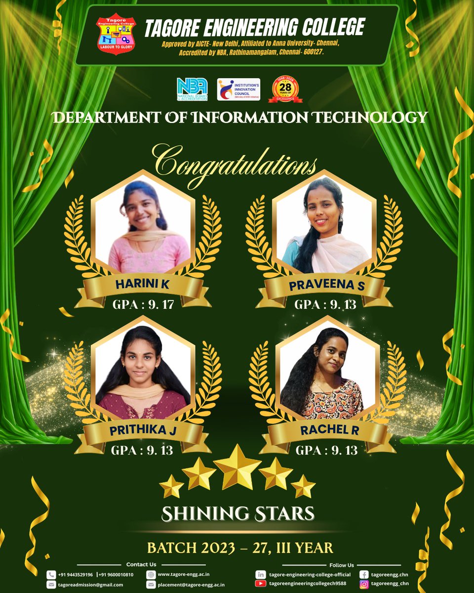 Tagore Engineering College, Chennai tweet media