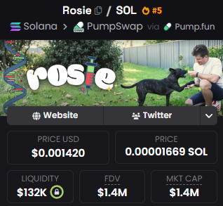 stitchdegen's tweet photo. $ROSIE is showing a very clean recovery structure after the recent shakeout ,  not a dead cat bounce, but a sign that the narrative is far from over

The key point: this story is still not fully priced in. Right now, @paul_conyngham  has only given subtle hints / soft confirmation. But once there’s an official post from him, the narrative will be activated on a completely different level ,  shifting from speculation to full validation

In this game, attention always leads price

And $ROSIE is sitting right in front of one of the clearest catalysts you can get

No one can call the top, but if the story gets confirmed, the upside ahead isn’t just “still there”… it’s massive

9QSjVAg5rDfBZPhvKwZcB63St3r6bqohP3Adurkjpump