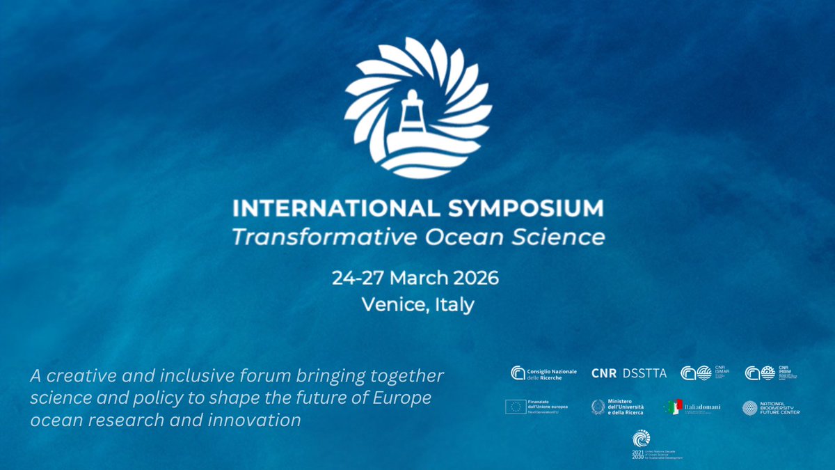 CNRsocial_'s tweet image. #Cnr_Ismar si prepara a ospitare due eventi di grande rilievo scientifico
🗓️ 24-27 marzo, International Symposium “Transformative Ocean Science”
🗓️ 28 marzo Inaugurazione della Sede veneziana del #BiodiversityGateway del @nbfc_italy 

Scopri di più su 👇
cnr.it/it/nota-stampa…