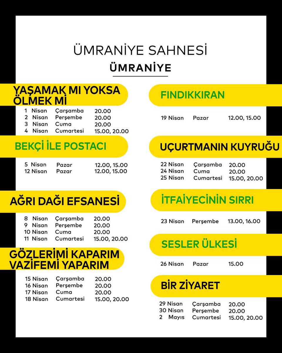 sehir_tiyatrosu's tweet photo. Programımızın devamı… https://t.co/GkRzr4Z5S0