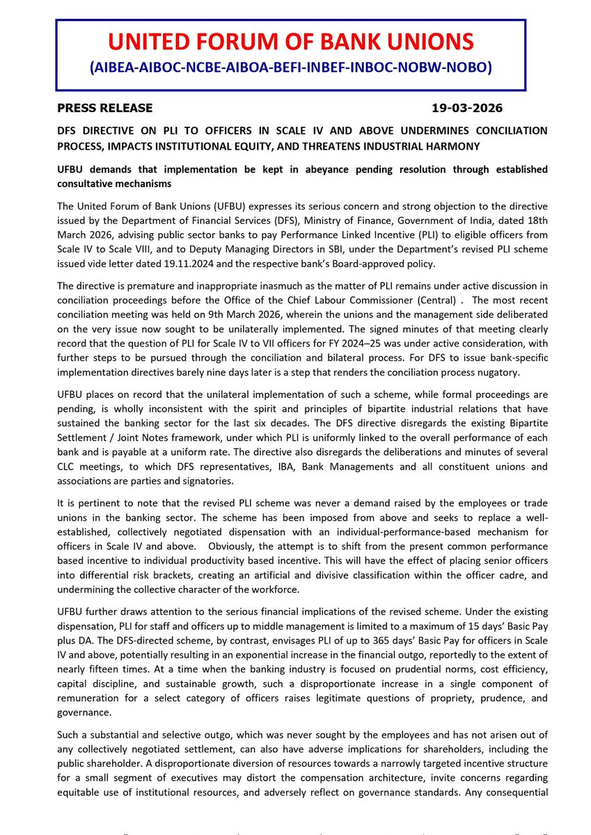 All India Bank Officers' Confederation (AIBOC) tweet media