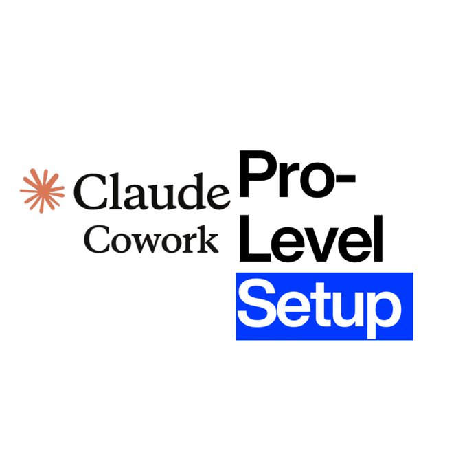 Most people try Claude Cowork for 5 minutes...

Then go back to normal AI prompting.

Huge mistake.

When set up properly, Claude stops acting like a chatbot and becomes a real thinking partner.

I broke down the exact system to set it up properly (step-by-step):

12 slides.
10