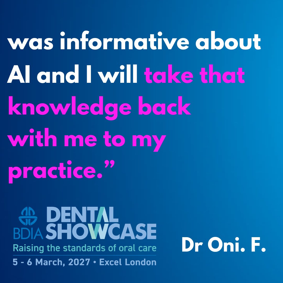 BDIA Dental Showcase tweet media
