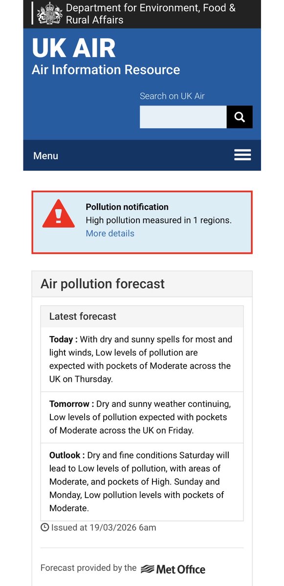 Clean Air in London tweet media