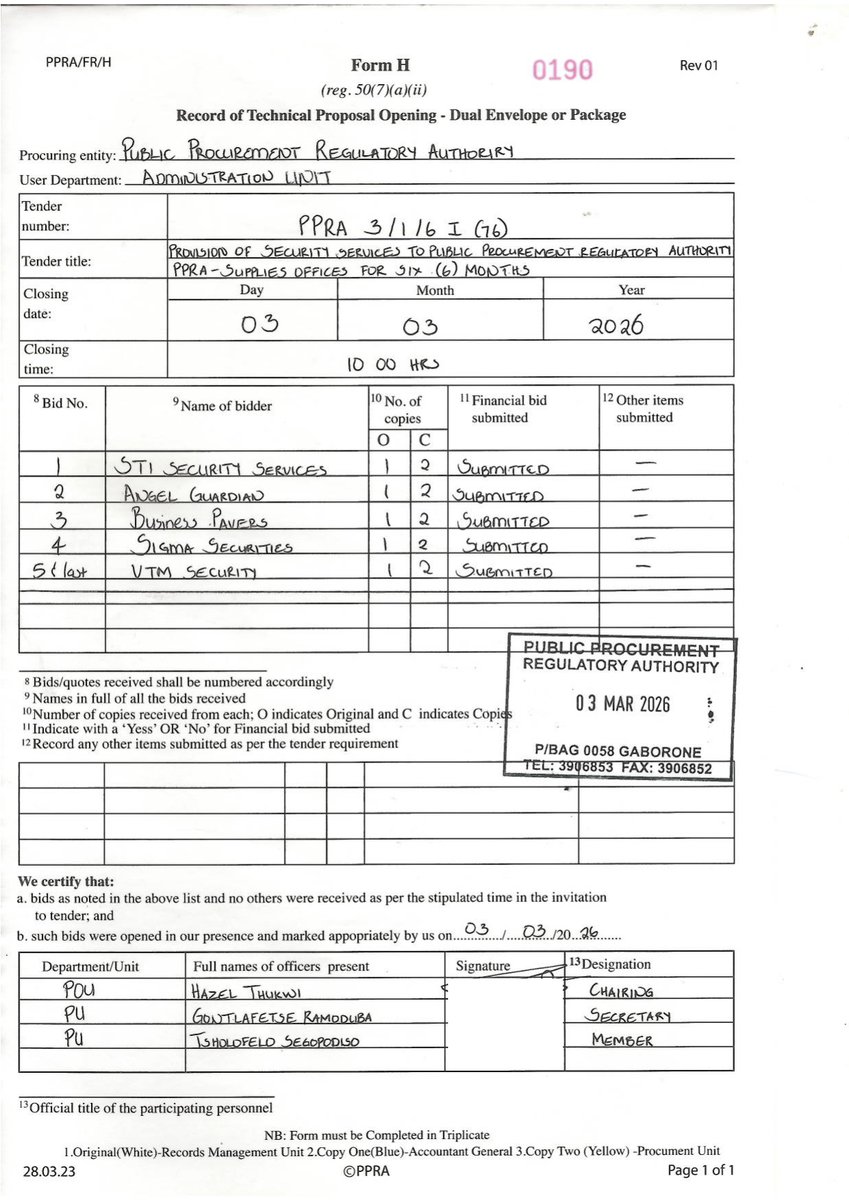 PUBLIC PROCUREMENT REGULATORY AUTHORITY tweet media