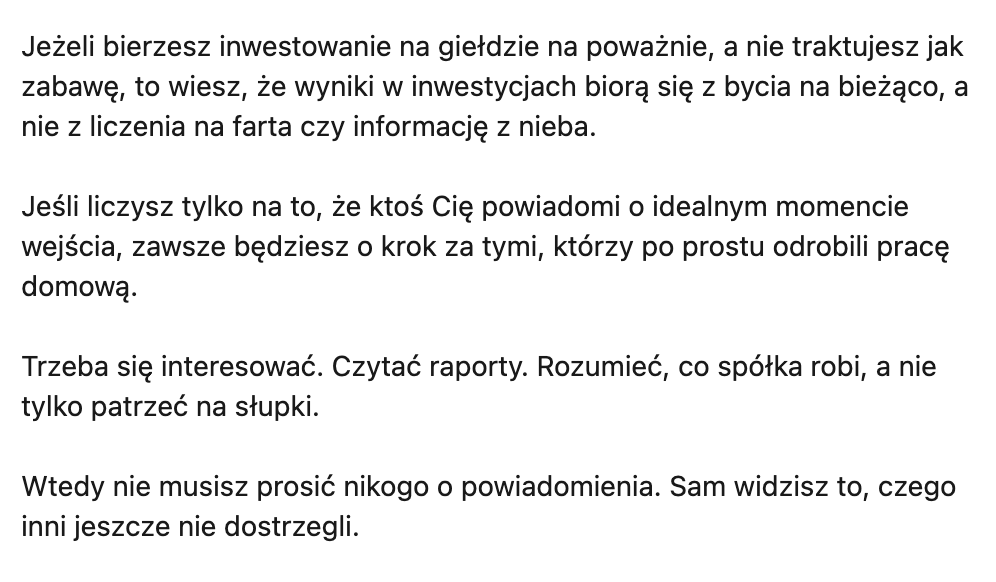 PawelMalik_GG's tweet photo. Mądrze o inwestowaniu na giełdzie

Autor: Marcin Ciecierski - przewodniczący RN Excellence https://t.co/S7pprATOJP
