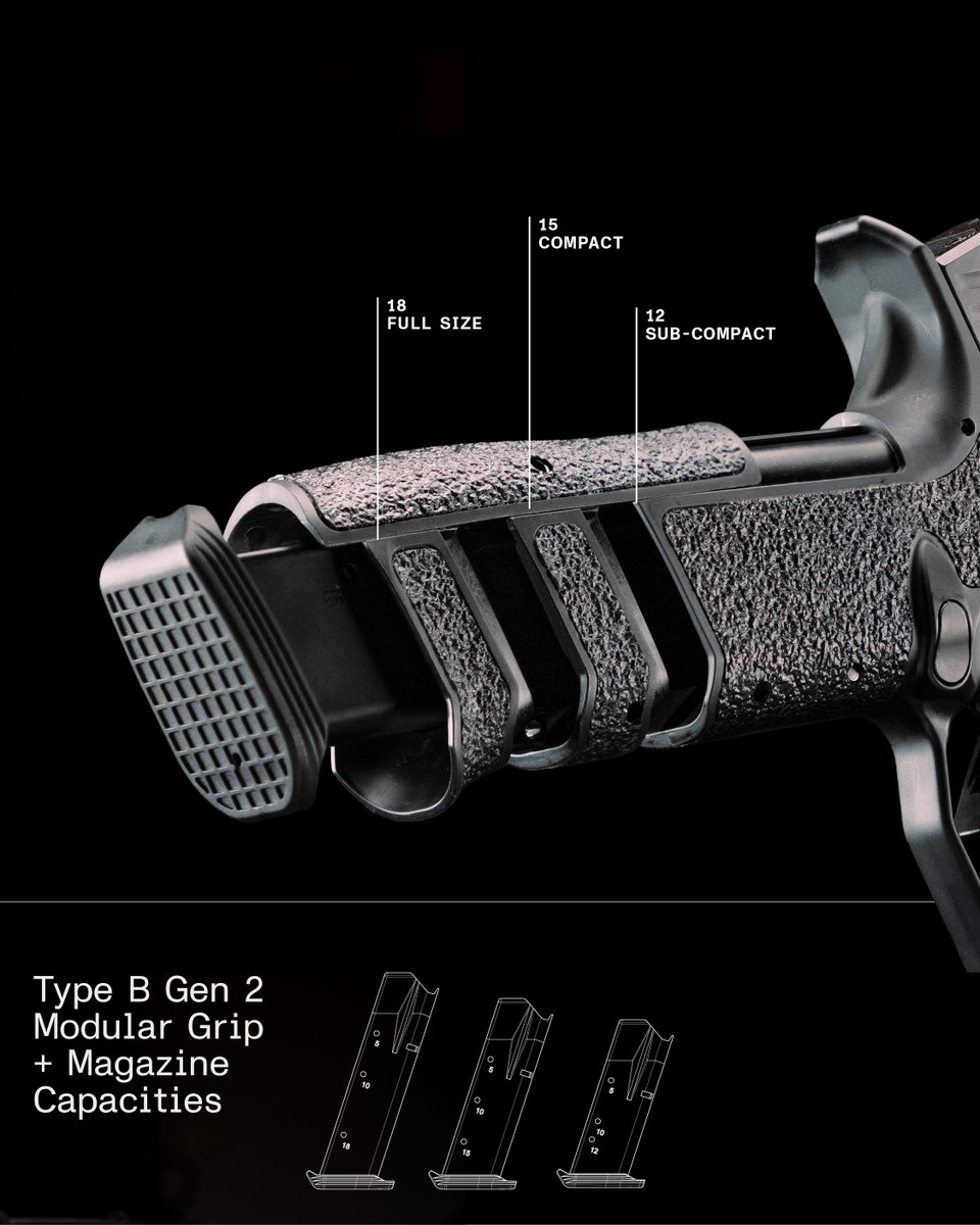 Expandable capacity from 12rds to 18+1rds

Type B

#performancebydesign #archontypeb