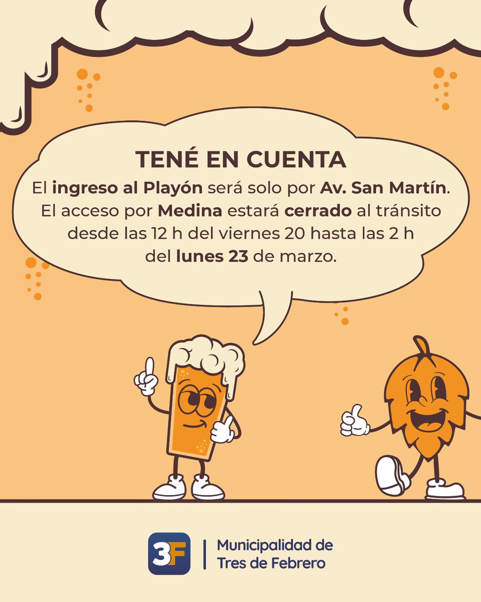 Municipalidad de Tres de Febrero tweet media