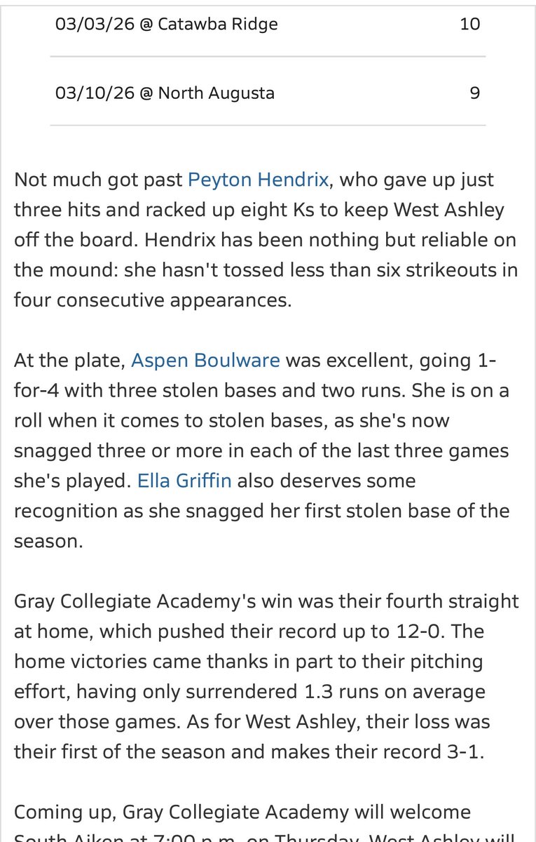 Peyton Hendrix c/o 2027 tweet media