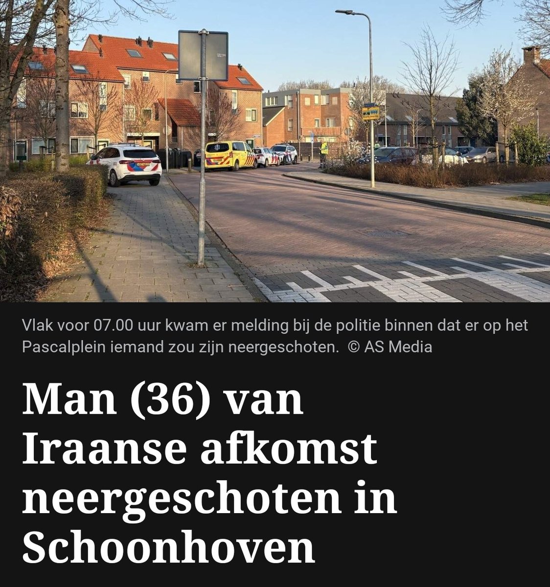 Getuigen gezocht voor schietincident in Schoonhoven