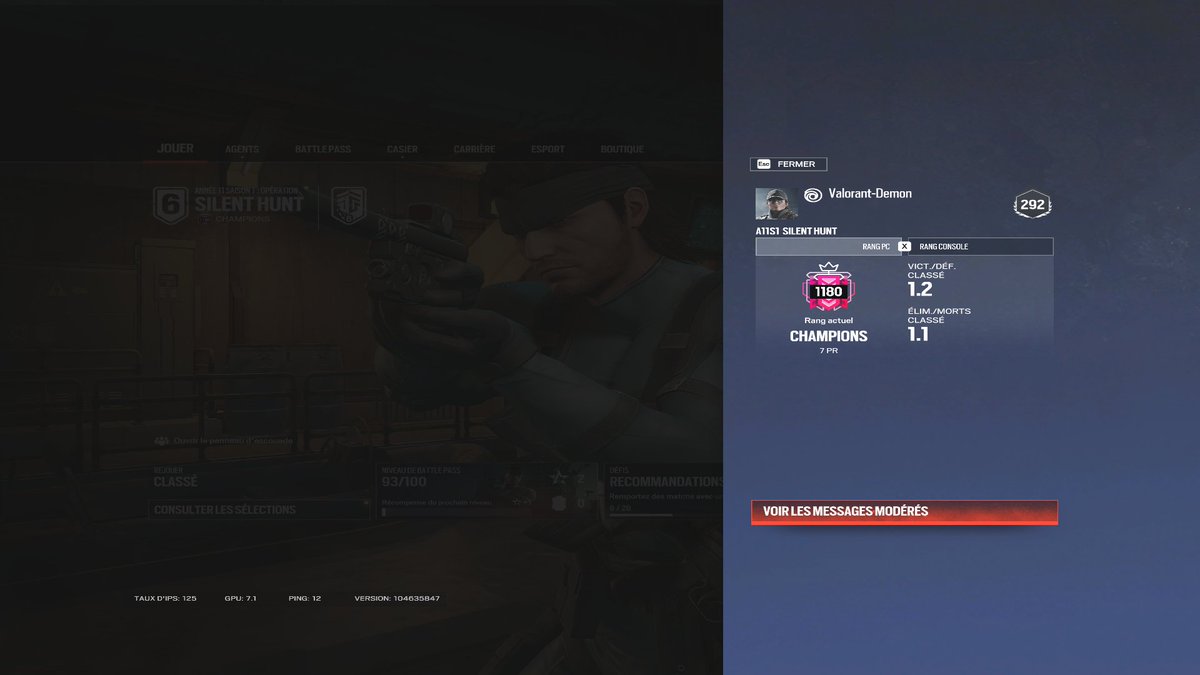 Back on #RainbowSixSiege after 3 years, people are way better on a human level than on Valorant. In 140 games, I had zero toxicity. People are friendly, they give info (about one game out of four), and at high Elo I had zero issues no ego problems. It was fun to get back to Champ