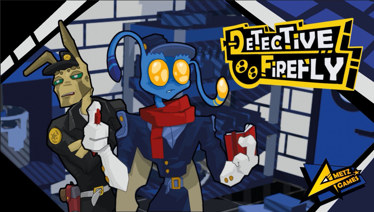 Meet Detective Firefly in our narrative detective videogame and help him shed light on the rise in crime in Silkburg to defeat the Mantidae Yakuza!

Wishlist + Follow now not to miss any exciting news of the development  store.steampowered.com/app/3468960/De…