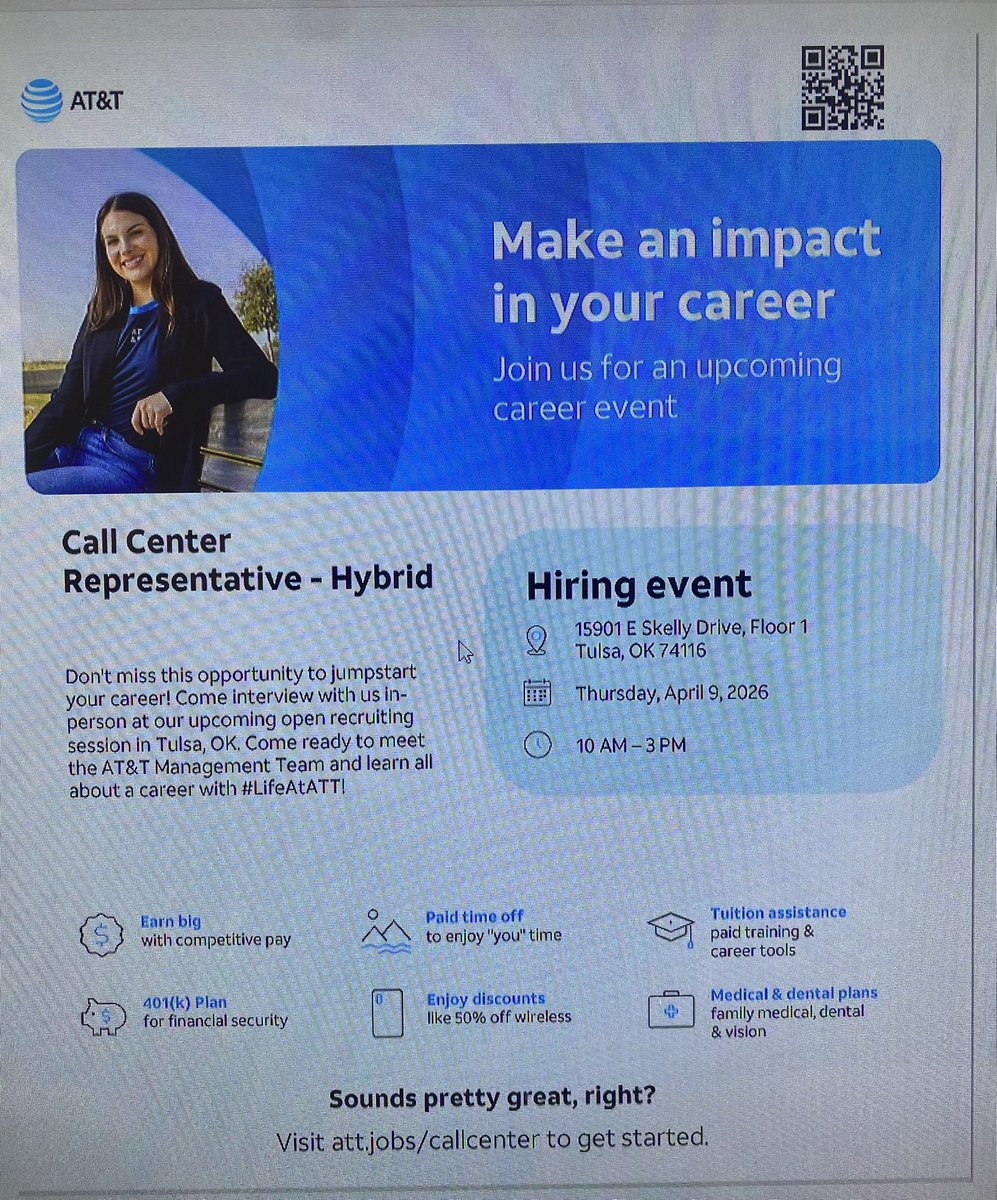 AT&T Tulsa Loyalty Center tweet media