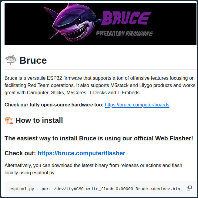 tom_doerr's tweet photo. Firmware for offensive security operations

https://t.co/4SVFupUMnR https://t.co/7yULsLL18j