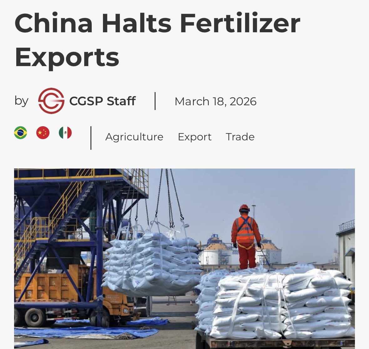 No Farmers, No Food tweet media