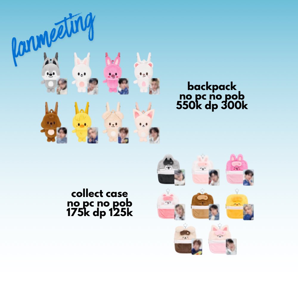 LUNAR_GO's tweet photo. #LunarPresent ♡ open pre-order STRAY KIDS 6TH FANMEETING online bomber & pvc bag & backpack & collect case only ♡
⭐️ pricelist at pictures
🔗 https://t.co/X1ez2A0T92
✔️shipping + tax included
❌packing
✔️kab. Tegal, Jawa Tengah. https://t.co/ndcbfyaRGj