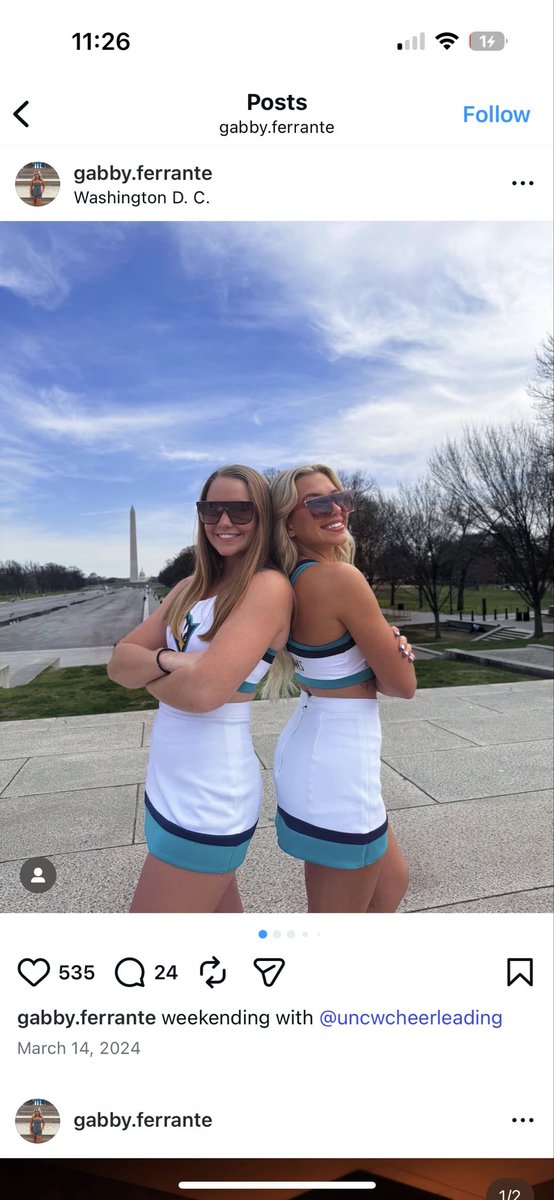 noawedgi55369's tweet photo. This DZ sorority slut and college cheerleader at UNC Wilmington, has a cuck SAE bf caught “secretly” selling and sharing nudes. I feel for her cuck bf and father. You know all his frat bros gotta be hitting it too. Who wants to see? Should I expose? #bop #college https://t.co/sHriLVfdLB