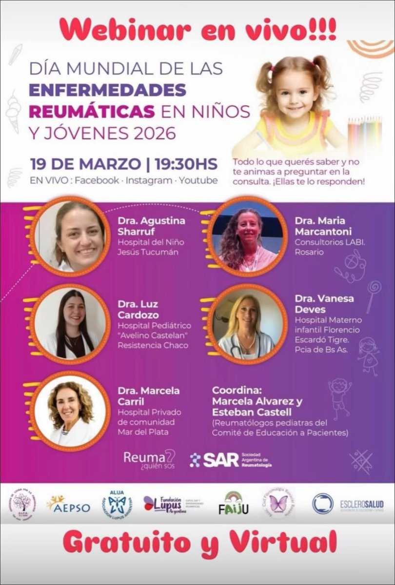 Hoy!!! En vivo a través de <a href="/Reumaquiensos/">Reuma ¿quién sos?</a>