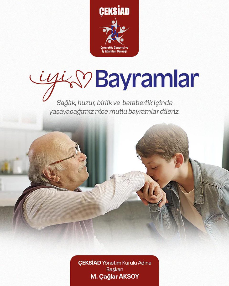 İyi Bayramlar.
#Çeksiad #RamazanBayramı