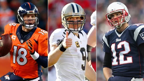 QBs to lead both passing yards and passing touchdowns in a season multiple times this century:

— Peyton Manning
— Drew Brees
— Tom Brady