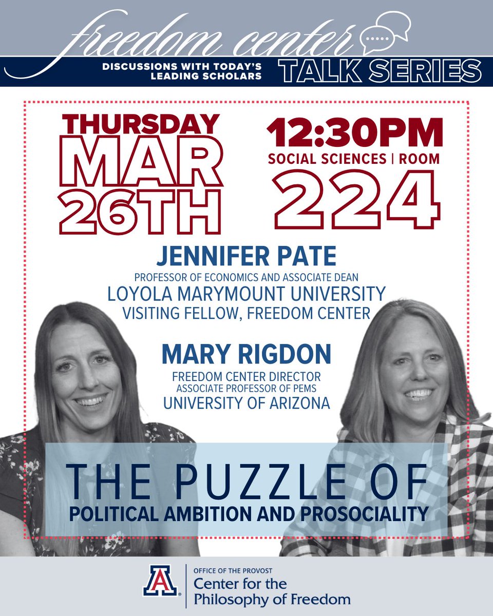 UArizona Center for the Philosophy of Freedom tweet media