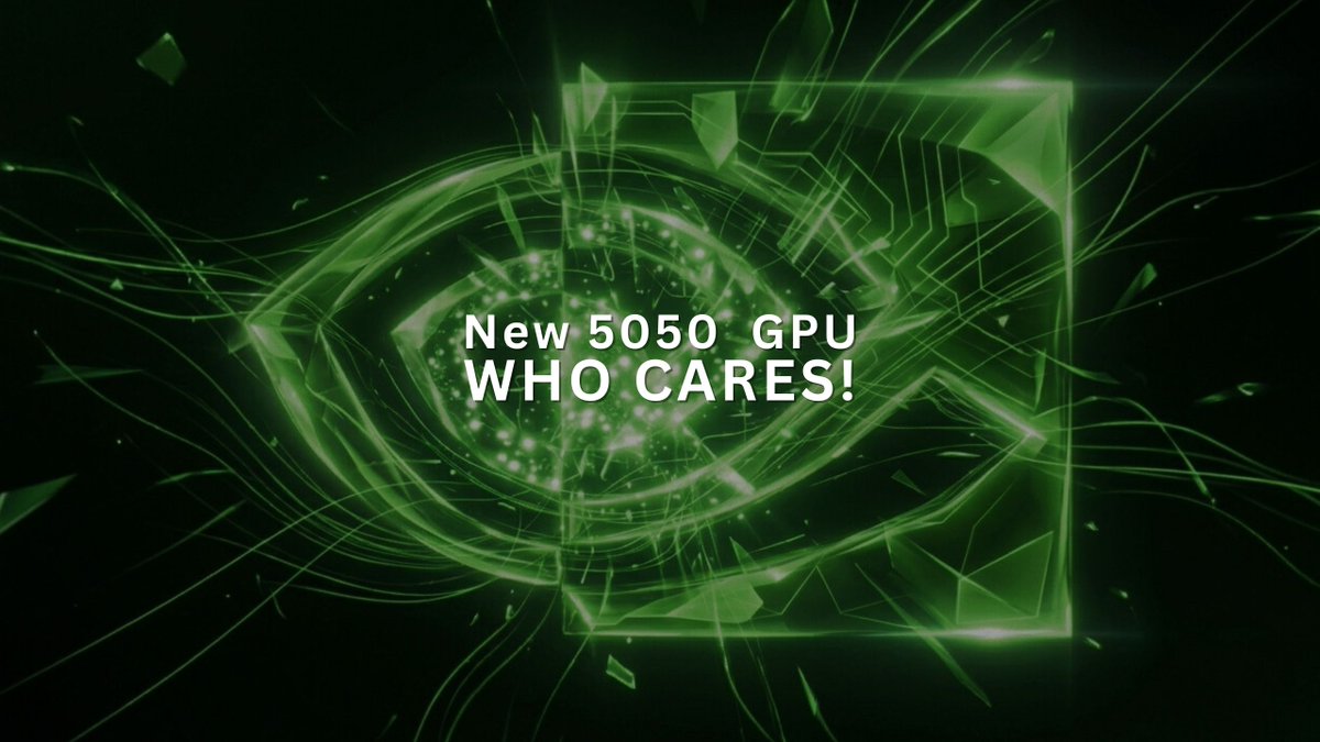 3dGameMan's tweet image. NVIDIA, Really!? - New 5050 9GB GPU youtu.be/1l--UQhGQ4M
#NVIDIA #RTX5050 #GDDR7 #BlackwellGPU #GraphicsCard #VRAM #PCGaming #TechNews2026 #GamingHardware #GPURefresh #EntryLevelGaming #NVIDIARTX #HardwareSpecs #9GBVRAM #VideoCardz