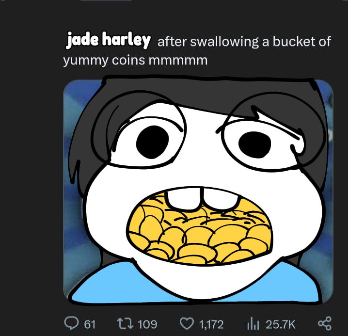 Jade Harley posting tweet media