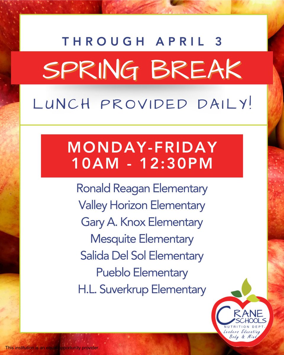 Crane Schools Nutrition tweet media