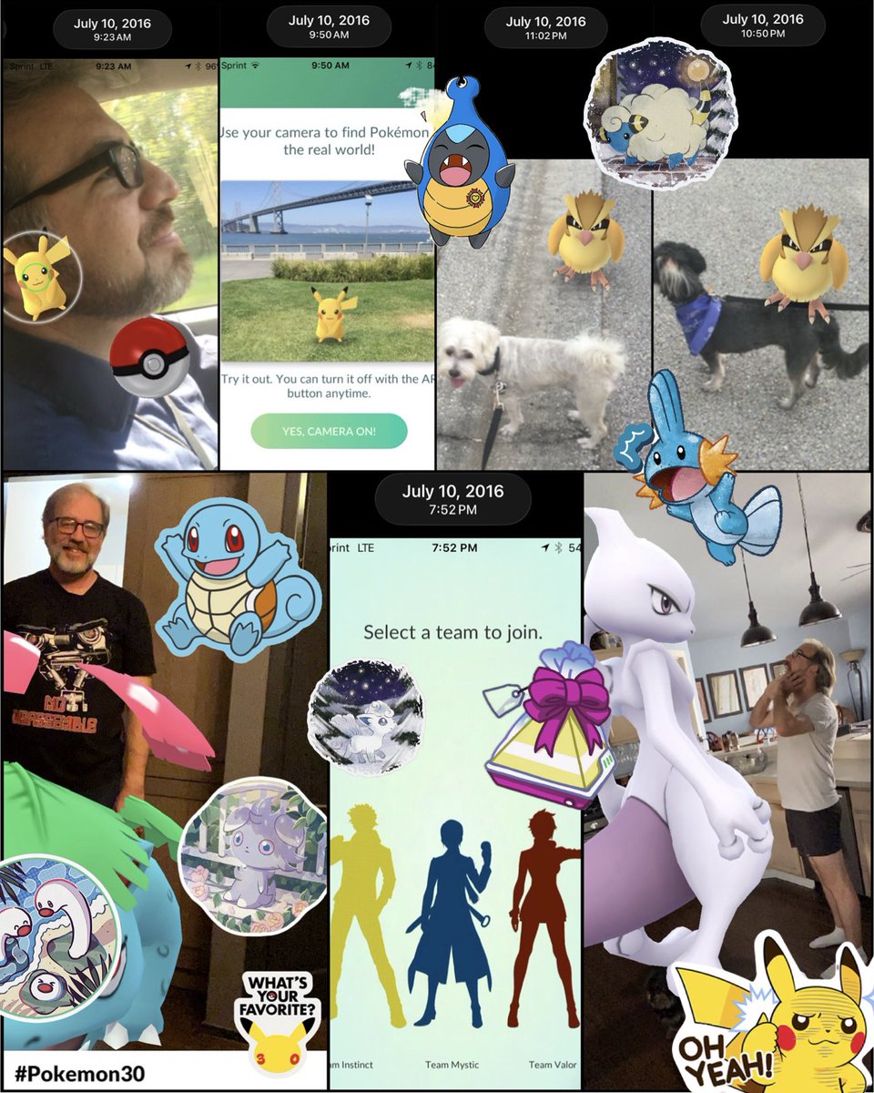 thomsolo's tweet photo. @PokemonGoApp My 1st day in 2016 with a pikachu starter, Mewtwo during Covid, to Pokemon30

Although my hair is grey now &amp; our pup is gone, 10 yrs of Pokémon Go is filled with fond memories

#GOMemories #Sweepstakes @PokemonGoApp would love to take my wife trainer to #PokemonGOFest2026 Tokyo! https://t.co/zpngCFPQ92