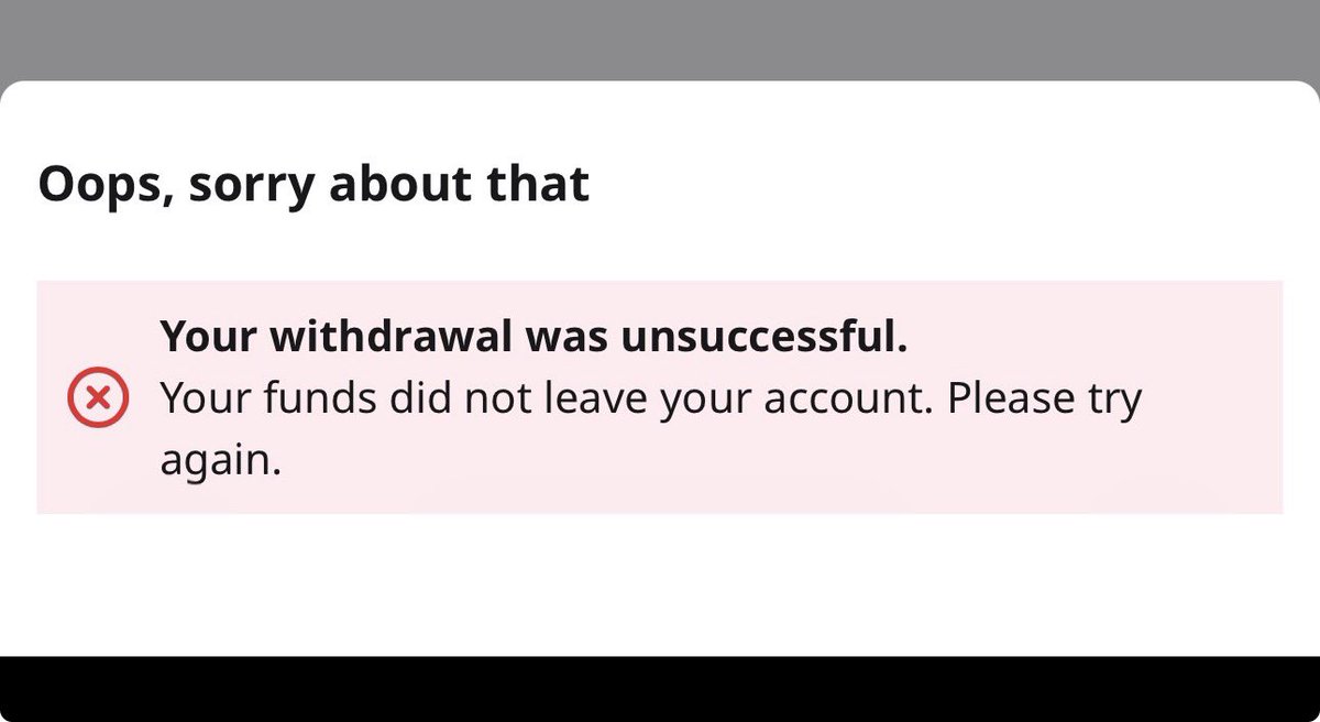 Bigalbcfc's tweet photo. @TaipaToze @BetfairCS When you mean this…do you mean regarding withdrawals? I tried to withdraw and it said this… but then still removed the money from my account and nothing in my bank! - when it’s usually straight in! https://t.co/i9nxgA8nid
