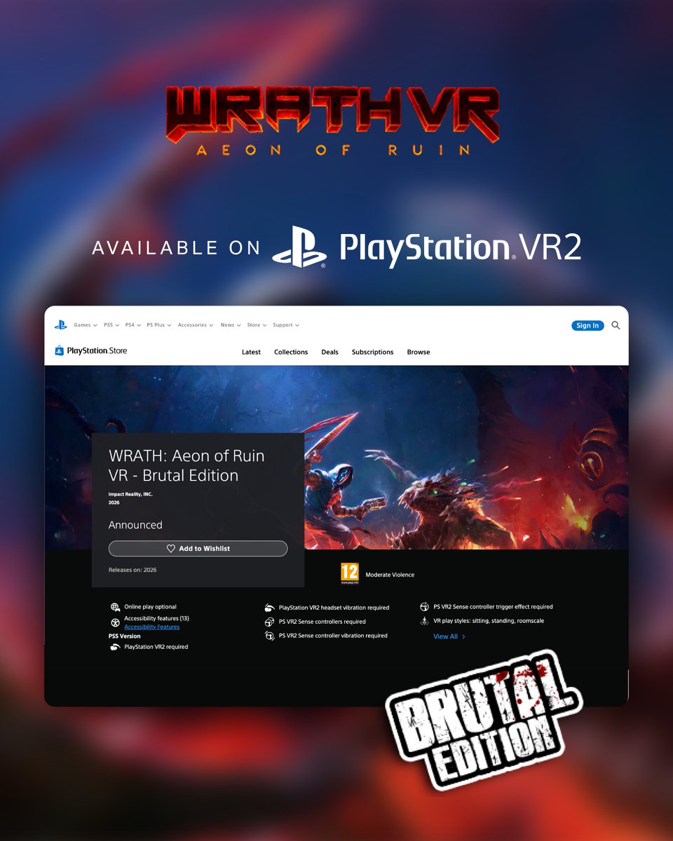 WRATH: Aeon of Ruin VR tweet media