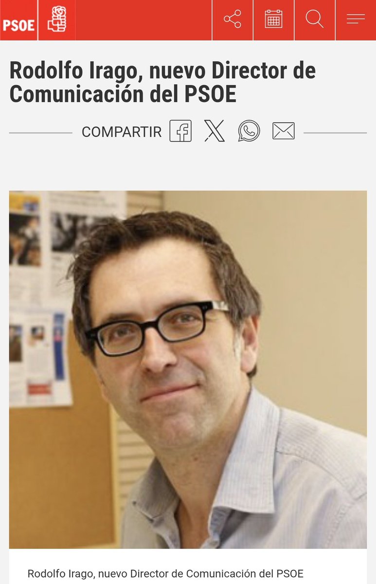 No olvidemos que nuestro querido Rodolfo fue en su día Director de Comunicación del PSOE.