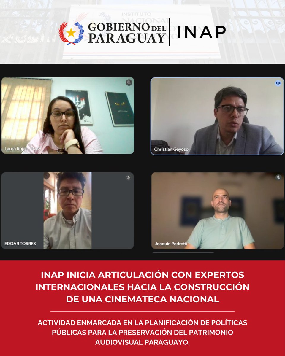 Instituto Nacional del Audiovisual Paraguayo tweet media