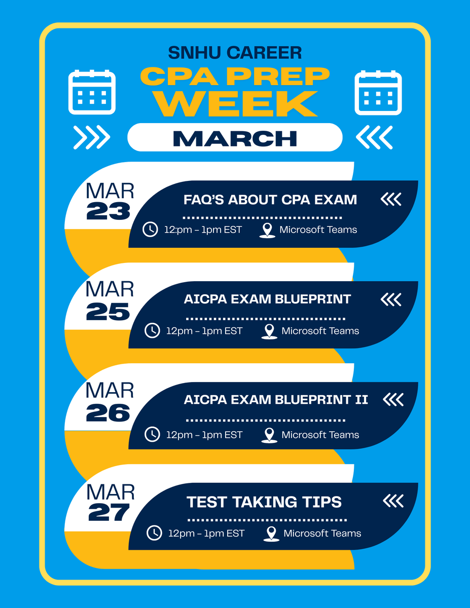 CPA Prep Week
📅March 23, 25-27
⏲️All sessions 12pm - 1pm ET

Join us for a free series designed to help you build strong study habits for the CPA exam with Instructor and CPA, James Wiley.

REGISTER: events.blackthorn.io/en/1N1TpJJ7/g/…
