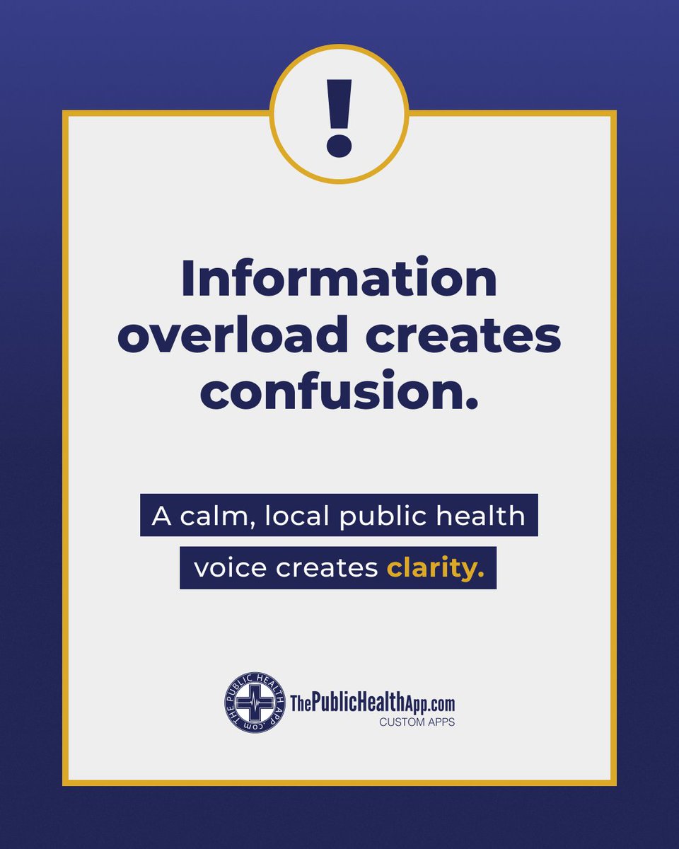Information overload creates confusion. A calm, local public health voice creates clarity.