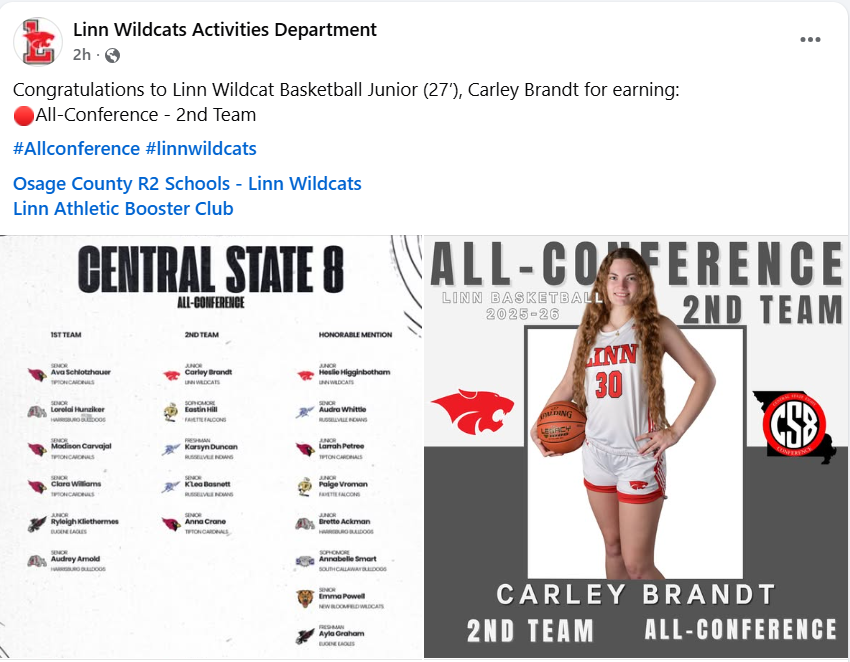 Linn Wildcats WBB tweet media