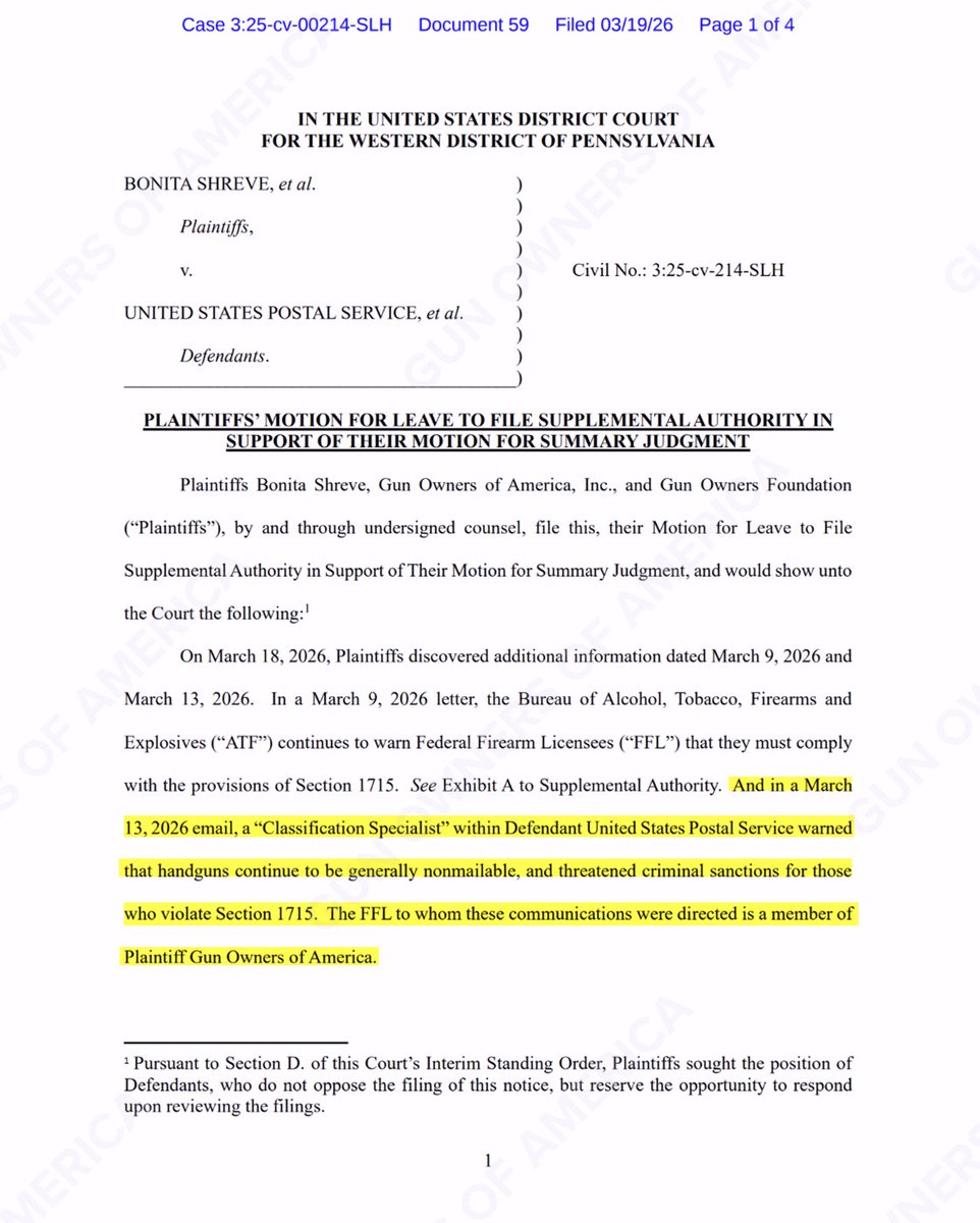 Gun Owners Foundation tweet media