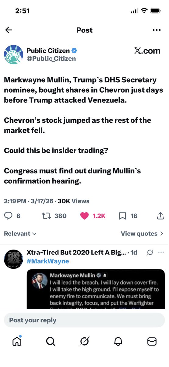 <a href="/SenFettermanPA/">U.S. Senator John Fetterman</a> Fetterman voted for Noem too. 
He’s a morally bankrupt, pathetic, pedo protecting coward, just like the pathological, unqualified, imbecile Mullin.