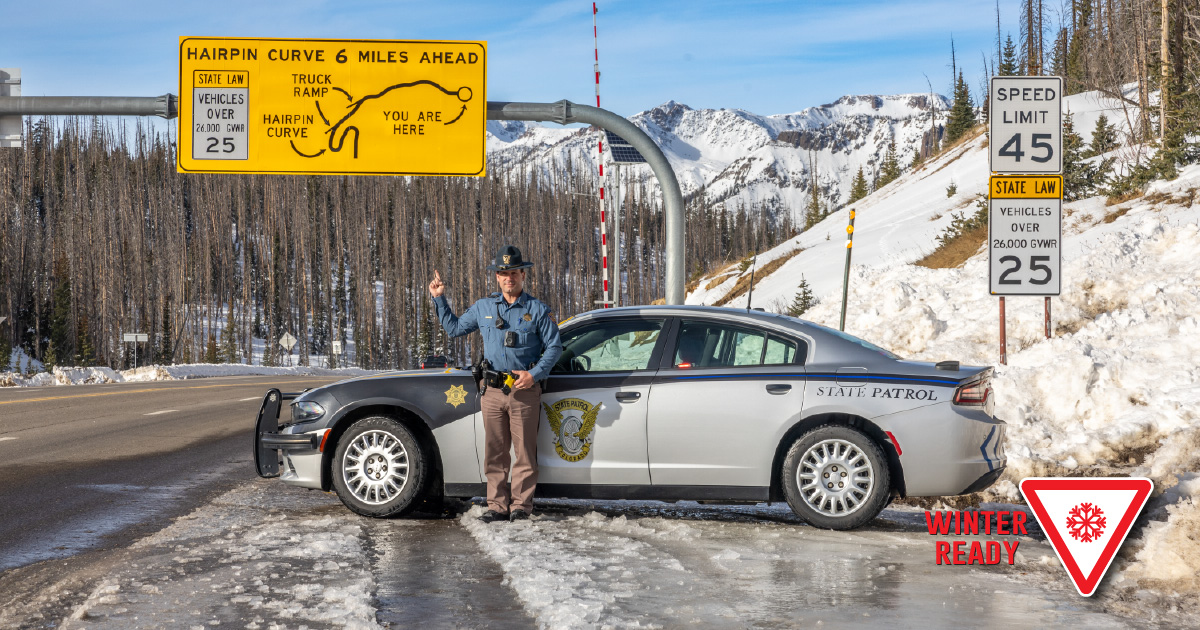 CSP_News's tweet photo. Is it ice or just wet on the road? You donโt have to be the test case for everyone behind you. Slow your speed and avoid sudden braking. #WinterReady #COSnow https://t.co/ij9XwFt9NX