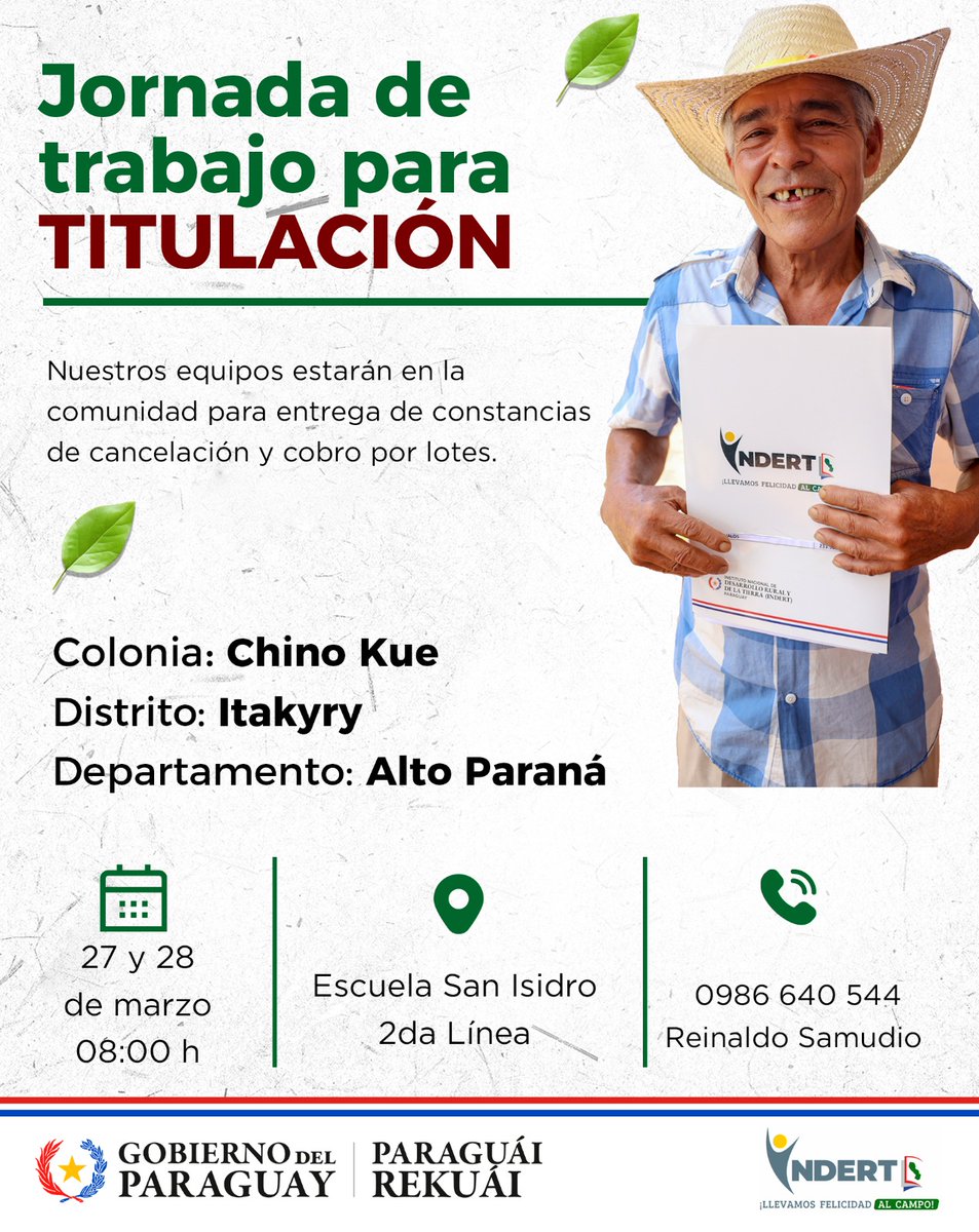 INDERT Paraguay tweet media