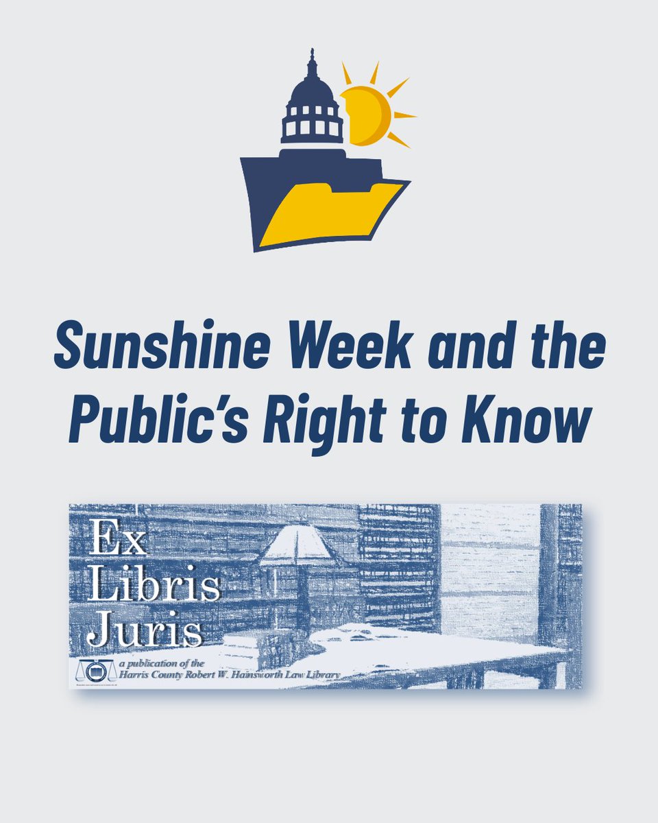 Harris County Robert W. Hainsworth Law Library tweet media